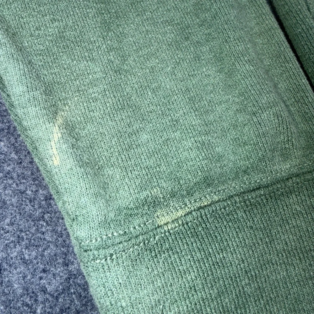 Vtg Polo Ralph Lauren Mens Sweater XL Green Quarter Zip Pony Preppy Estate Rib